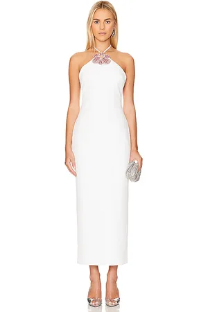 Retrofete Vestido largo lexie en color blanco talla L en - White. Talla L (también en XL).