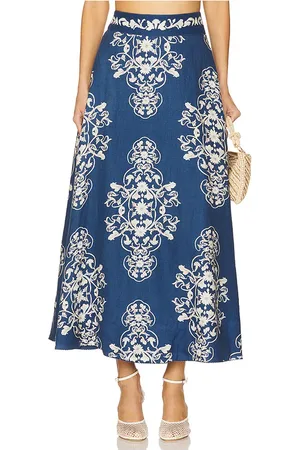 Agua by Agua Bendita Falda bergamota en color azul talla L en - Blue. Talla L (también en XS).