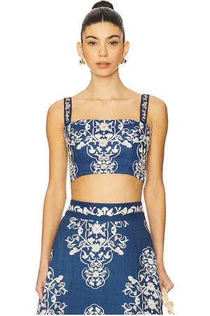Agua by Agua Bendita Cacao top en color azul talla M en - Blue. Talla M (también en S).