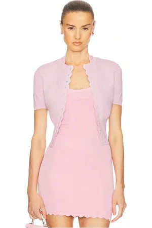 Helsa Cárdigan elvira en color rosado talla L en - Pink. Talla L (también en M, S).