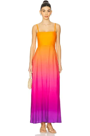 Beach Riot Vestido rianne en color orange,pink talla L en - Orange,Pink. Talla L (también en M, S, XL, XS).