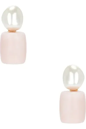 Lele Sadoughi Pendiente pebble en color rubor talla all en - Blush. Talla all.