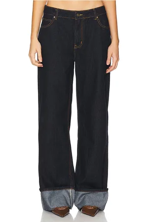 Lioness Jean con dobladillo top model en color denim-dark talla M en - Denim-Dark. Talla M (también en S, XL, XS, XXS).