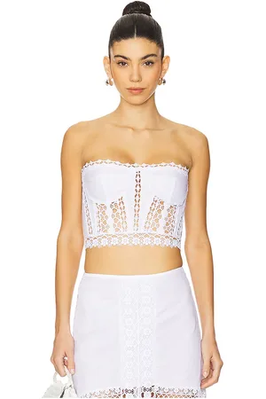 CHARO RUIZ IBIZA Top corsé azal en color talla L en - White. Talla L (también en M, S, XS).