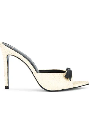 BLACK SUEDE STUDIO Pantunfla brea bow en color neutral talla 36 en - Neutral. Talla 36 (también en 37, 38, 39, 40).