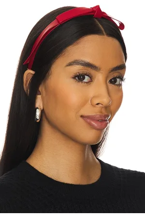 Lele Sadoughi Bardot faux leather headband en color rojo talla all en - Red. Talla all.
