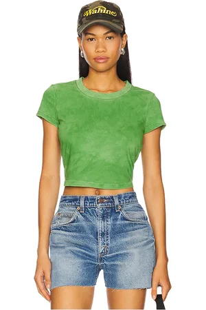 Cotton Citizen Camiseta tirantes baby en color verde talla S en - Green. Talla S (también en XS).
