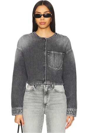 3x1 Gabrielle top en color gris talla L en - Grey. Talla L (también en M, S, XS).