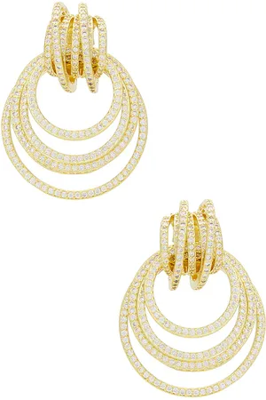 BRACHA Pendientes emmy en color oro metálico talla all en - Metallic Gold. Talla all.