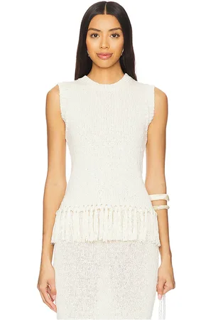 4th & Reckless Top con flecos lauryn en color talla M en - . Talla M (también en S, XL).