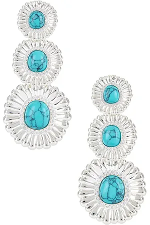 Retrofete Pendiente orabella en color azul cerceta talla all en - Teal. Talla all.