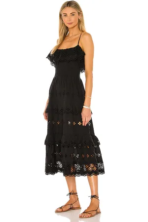 Lovers And Friends Vestido midi dallas en color talla XS en - Black. Talla XS (también en L, M, S).