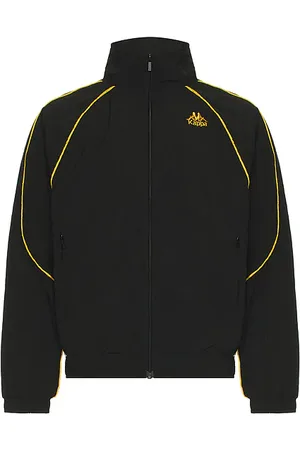 Kappa Chaqueta cremallera 222 banda nucio en color negro talla L en Black Yellow Rich Gold & White - Black. Talla L (también en M, S).