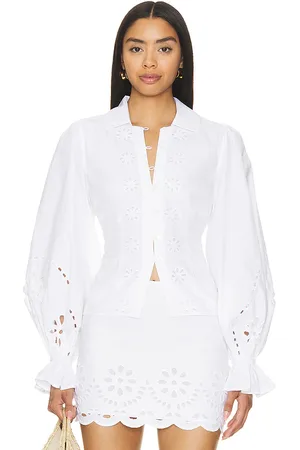 Tularosa Camisa tess button up en color talla M en - White. Talla M (también en S, XL, XS).