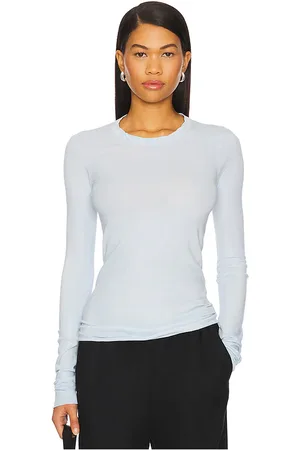 Cotton Citizen Manga larga marbella en color bebe azul talla L en - Baby Blue. Talla L (también en M, S, XS).