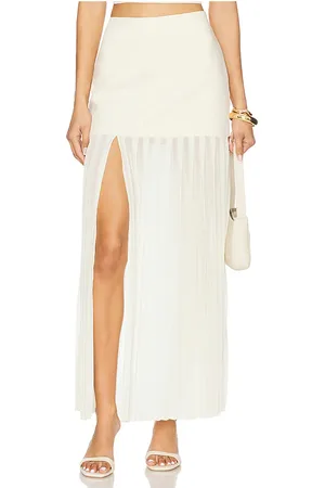 4th & Reckless Falda lucian en color talla L en - Cream. Talla L (también en XL).