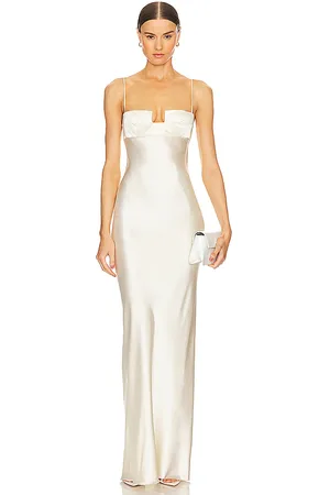 BEVZA Vestido con sujetador cuadrado en color ivory talla L en - Ivory. Talla L (también en XS).