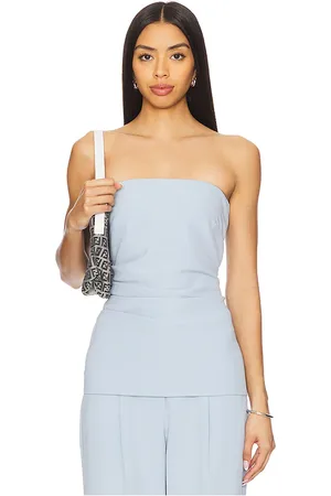 4th & Reckless Top sin tirantes sorcha en color bebe talla M en - Baby Blue. Talla M (también en S).