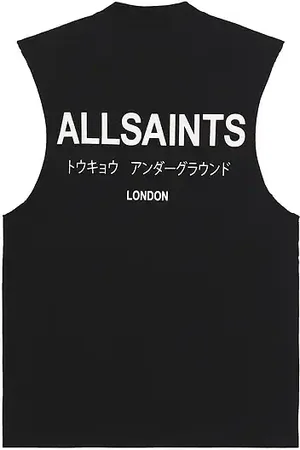 AllSaints Camiseta en color talla L en - Black. Talla L (también en M, S, XL/1X).
