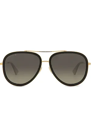 Gucci Gafas de sol aviator en color negro talla all en - Black. Talla all.