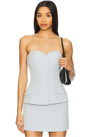 ALL THE WAYS Anslie strapless top en color talla L en - Light Grey. Talla L (también en M, S, XL, XS).