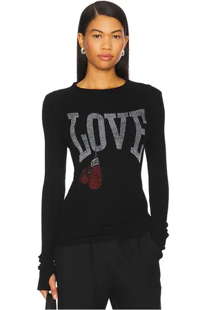 LAUREN MOSHI Top manga larga mckinley en color talla S en - Black. Talla S (también en XS).