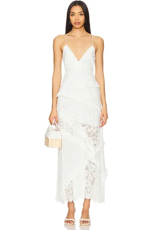 For Love & Lemons Maxivestido rosalyn en color talla M en - White. Talla M (también en S).