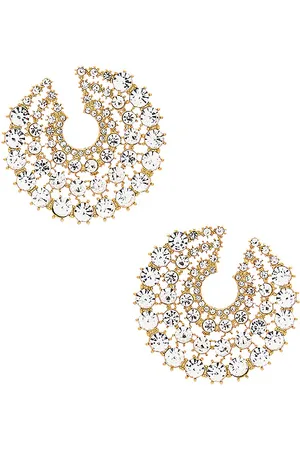 Ettika Pendientes de tachuela crystal party en color oro metálico talla all en - Metallic Gold. Talla all.