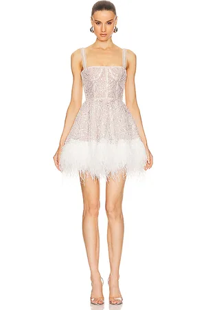 Bronx and Banco Minivestido mademoiselle beaded en color talla S en - White. Talla S (también en L, XL, XS).