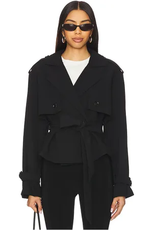 Favorite Daughter Gabardina corta en color talla L en - Black. Talla L (también en XL).