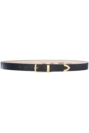 AUREUM Cinturón gold tip en color talla M/L en - Black. Talla M/L (también en XS/S).