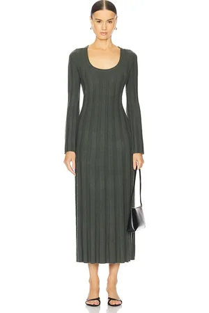 Simkhai Vestido largo largo kogan en color verde talla L en - Green. Talla L (también en S).