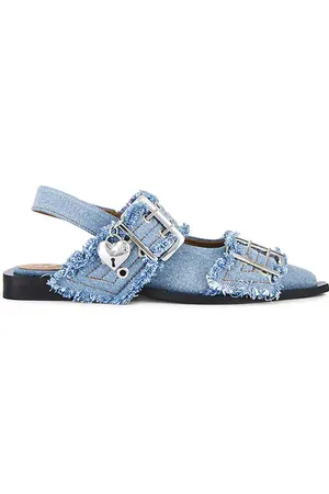 Ganni Charms de bailarina con hebilla en feminine en color azul talla 37 en - Blue. Talla 37 (también en 38