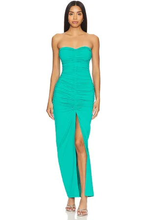 Susana Monaco Vestido center gathered tube en color azul turqueza talla M en - Turquoise. Talla M (también en S).