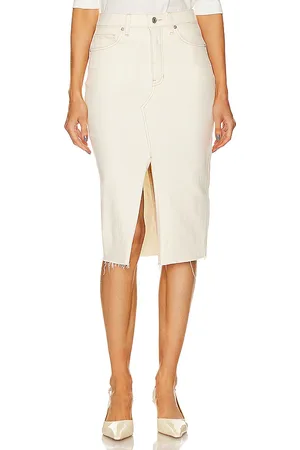 VERONICA BEARD Falda midi breves en color ivory talla 14 en - Ivory. Talla 14 (también en 16).