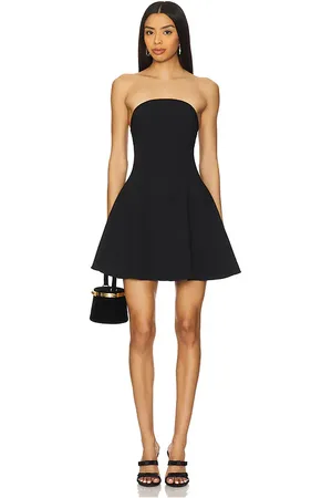 Amanda Uprichard Vestido romilly en color talla L en - Black. Talla L (también en M, S, XL, XS).