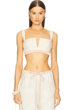 ALEXIS Top bralette en color blanco talla S en - White. Talla S (también en XS).