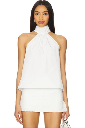 Amanda Uprichard Fontana top en color talla L en - White. Talla L (también en M, S, XL, XS).