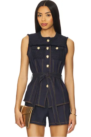 Cinq A Sept Chaleco reenee en color azul marino talla L en - Navy. Talla L (también en M, S, XL, XS).