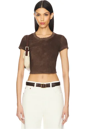 Cotton Citizen Camiseta tirantes baby en color chocolate talla M en - Chocolate. Talla M (también en S).