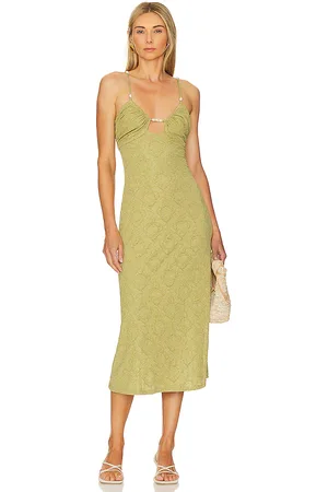 House of Harlow Vestido emily en color verde talla L en - Green. Talla L (también en XL).