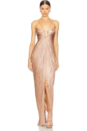 MARIA LUCIA HOHAN Vestido lissandra en color bronce metálico talla 34/0 en - Metallic Bronze. Talla 34/0 (también en 42