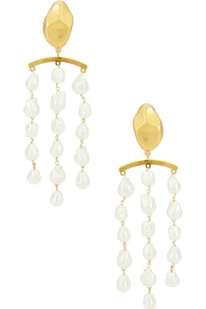 Cult Gaia Pendiente shivani en color ivory talla all en - Ivory. Talla all.