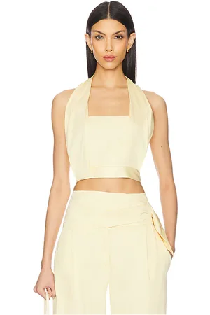 IRO Charlotte top en color amarillo limon talla 34/2 en - Lemon. Talla 34/2 (también en 40/8, 42/10).
