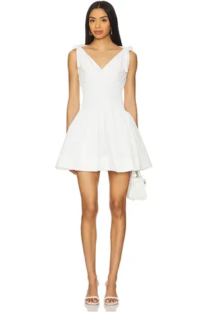 Amanda Uprichard Vestido prescott en color talla M en - White. Talla M (también en S, XL, XS).