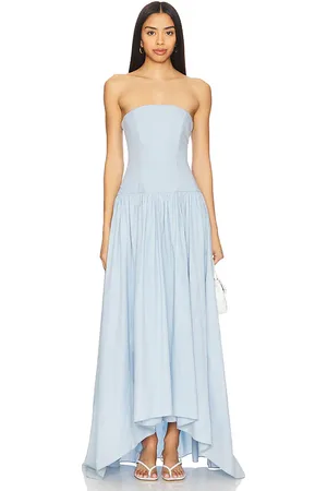 Azeeza Vestido midi nayara en color bebe azul talla M en - Baby Blue. Talla M (también en XS).