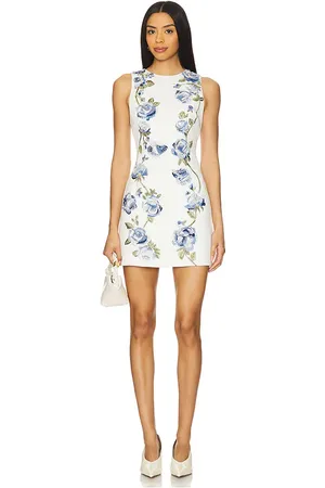 ALICE+OLIVIA Vestido clyde en color blanco talla 12 en - White. Talla 12 (también en 2, 4, 6, 8).