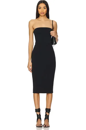 Commando Vestido midi sin tirantes butter luxe en color talla L en - Black. Talla L (también en M, S, XL, XS).