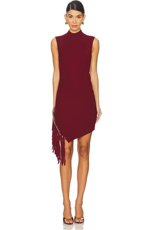 Simkhai Minivestido claire en color burgundy talla M en - Burgundy. Talla M (también en S).