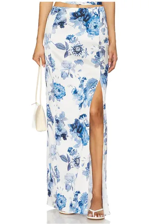 ALICE+OLIVIA Falda maxi stephine en color azul talla 0 en - Blue. Talla 0 (también en 10, 12, 2, 4, 6, 8).